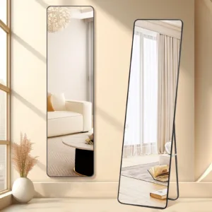 مرآة جسم كامل بإطار ألمنيوم