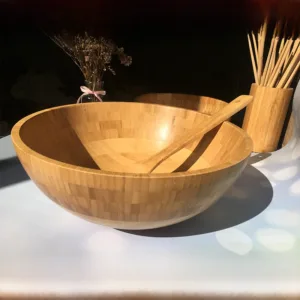 وعاء خشبي كبير غير لاصق لعجن العجين وصنع أقنعة الوجه، بتصميم نورديك ياباني، أدوات مائدة للاستخدام المنزلي